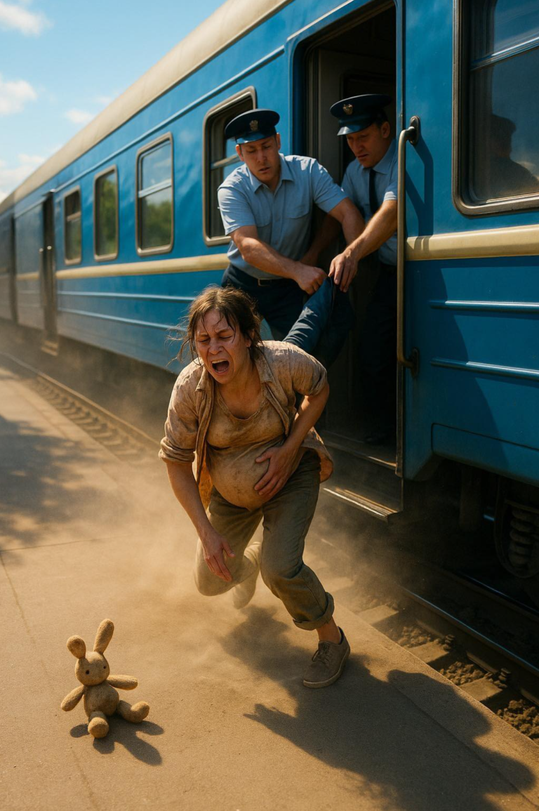 ფეხმძიმე უსახლკარო ქალი მატარებლიდან ჩამოიშორეს.